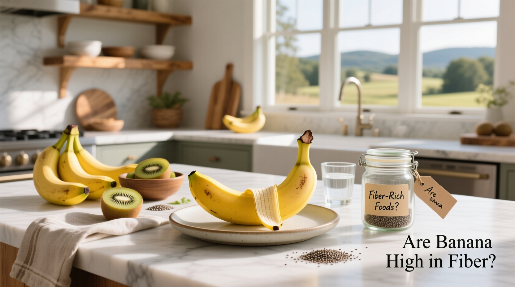 are bananas high in fiber