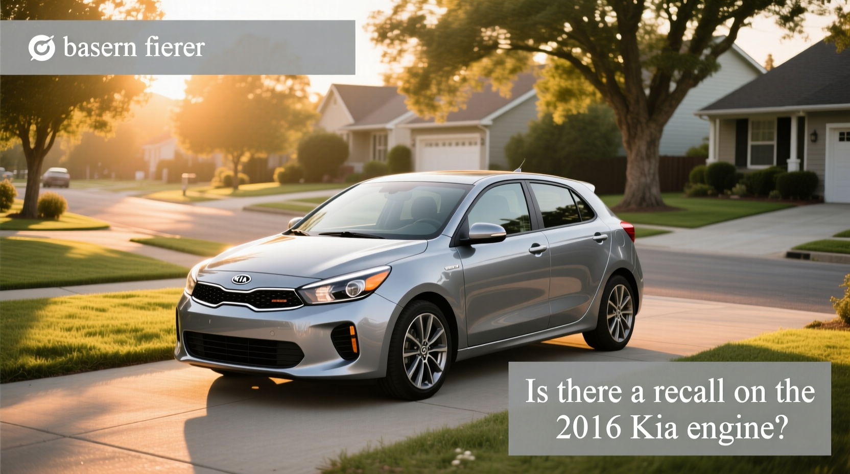 2016 Kia Rio hatchback on urban street