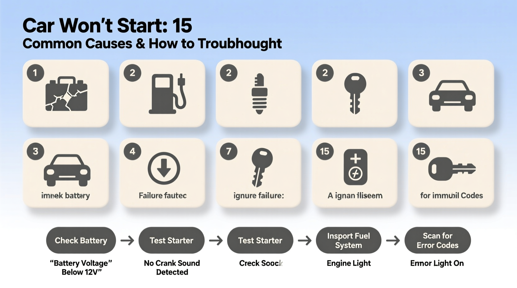 car wont start 15 reasons why how to troubleshoot