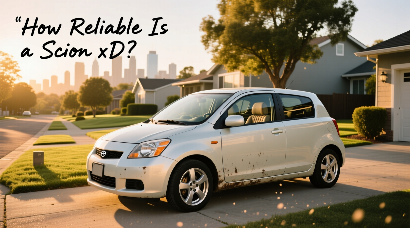 2008 Scion xD hatchback front side view
