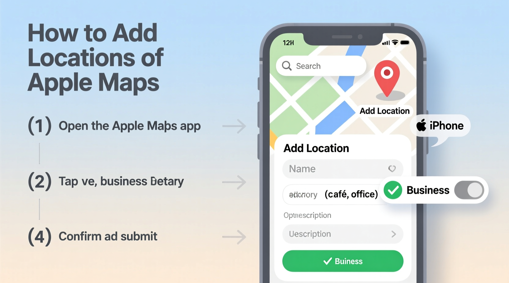 step by step guide to adding personal and business locations on apple maps