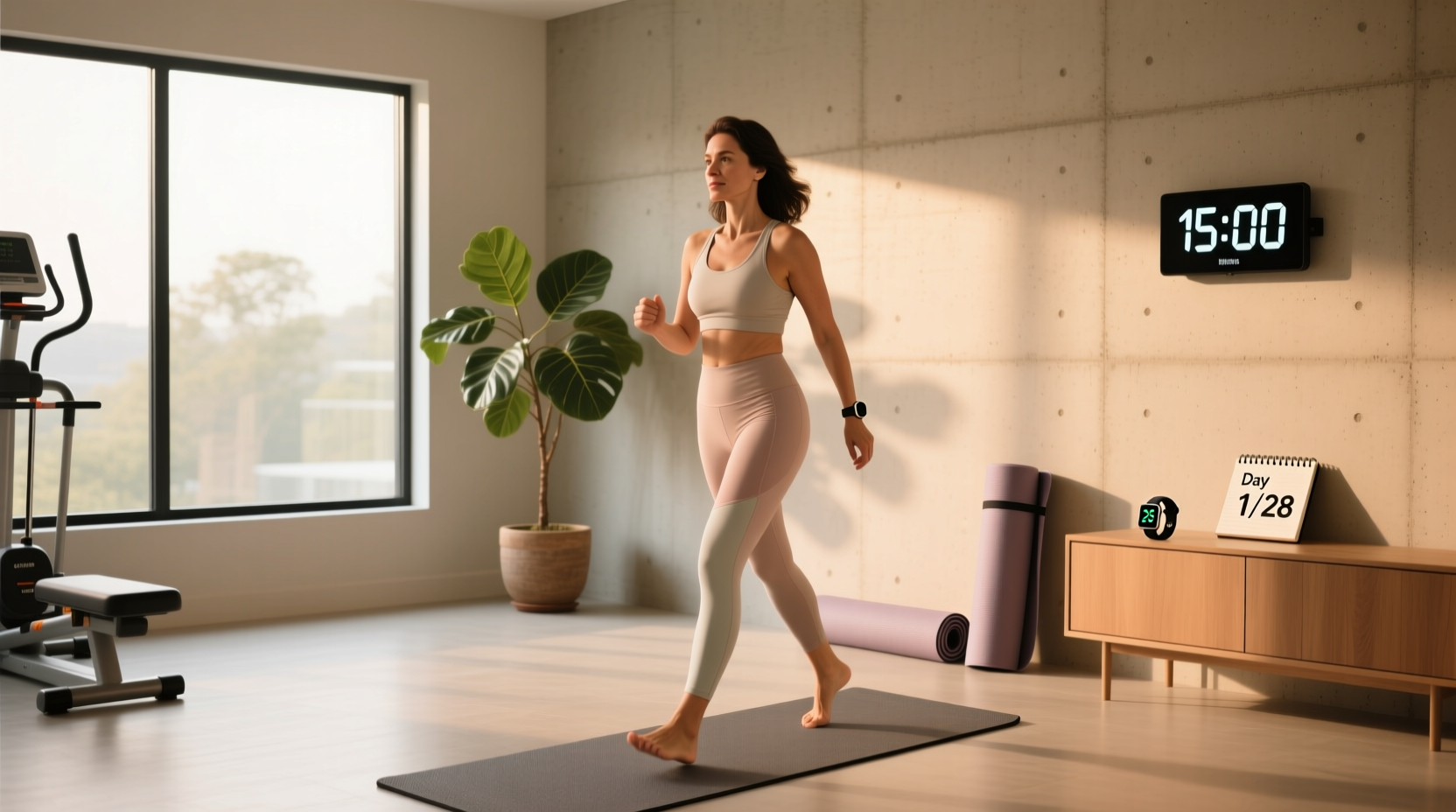 15 min indoor walk 28 day challenge guide