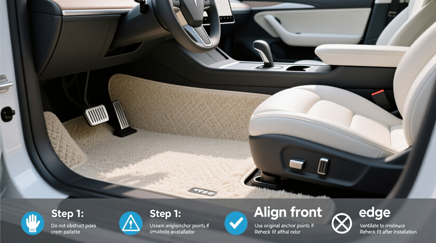 Cream Color All Weather Floor Mat Tesla Buying Guide