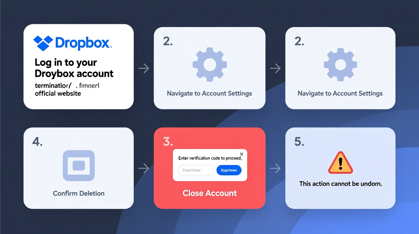 a step by step guide to permanently terminate your dropbox account safely
