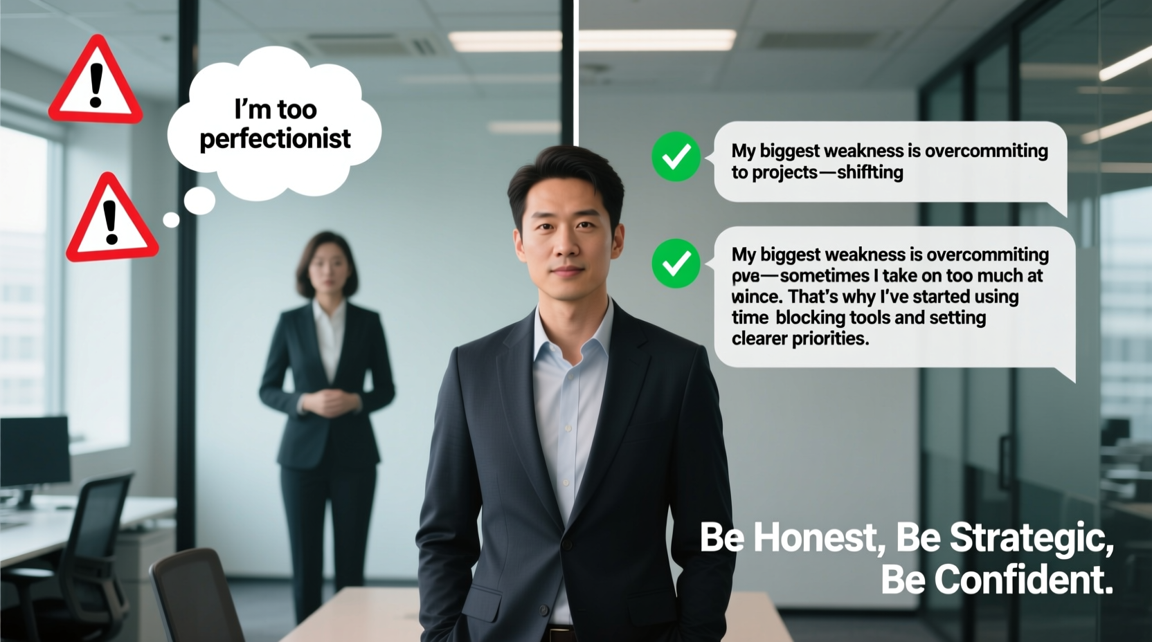 how to honestly and confidently answer whats your biggest weakness in an interview