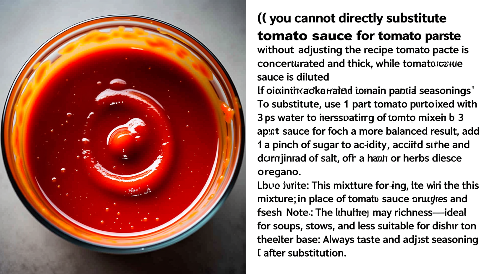 Tomato Sauce for Tomato Paste: Exact Substitution Guide