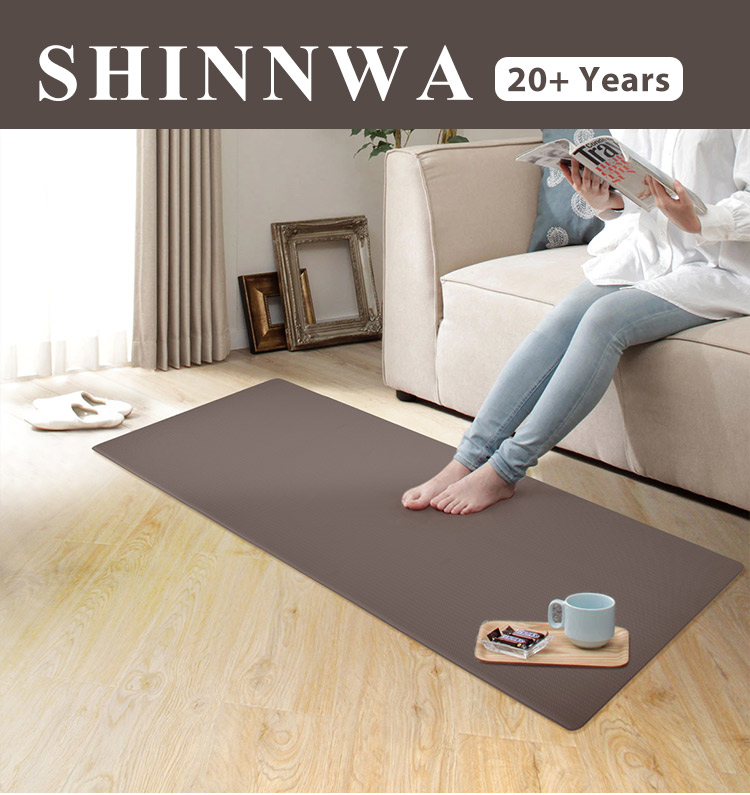 Shinnwa anti fatigue waterproof office standing desk mat foam kitchen mat