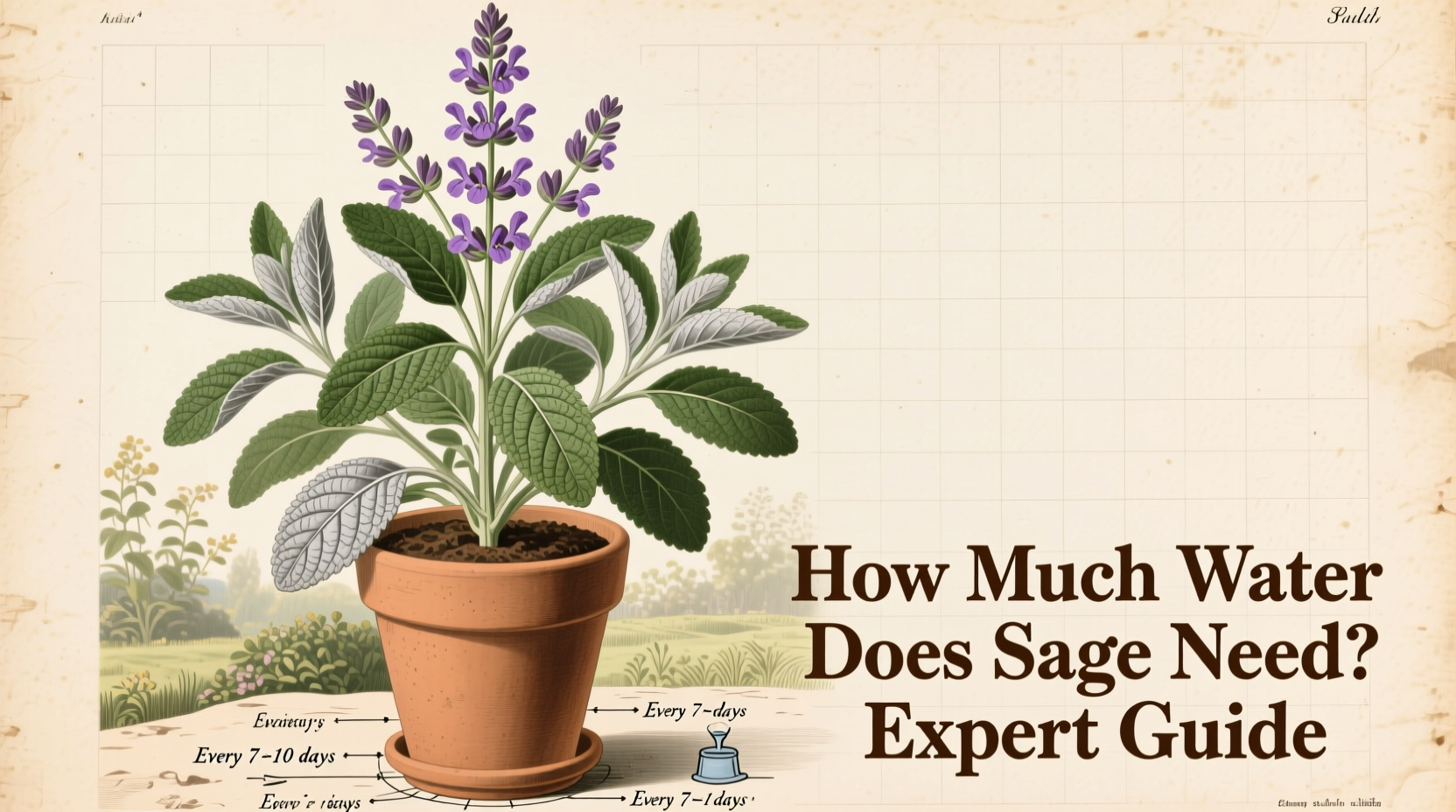 how much water does sage need