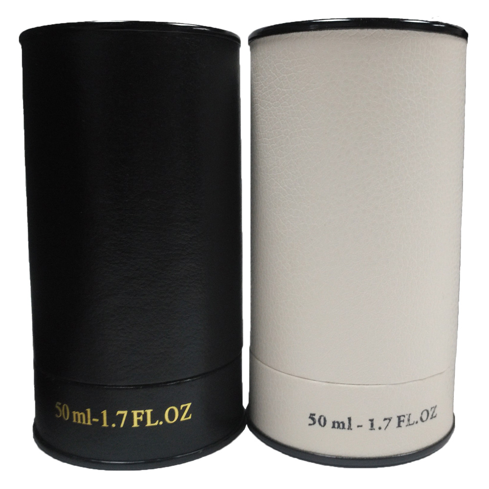 eco cosmetic box 50ml cylinder packaging for perfume