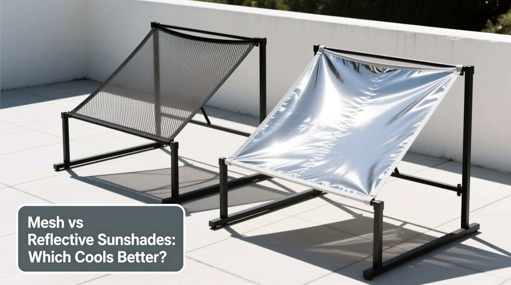 mesh vs reflective sunshades