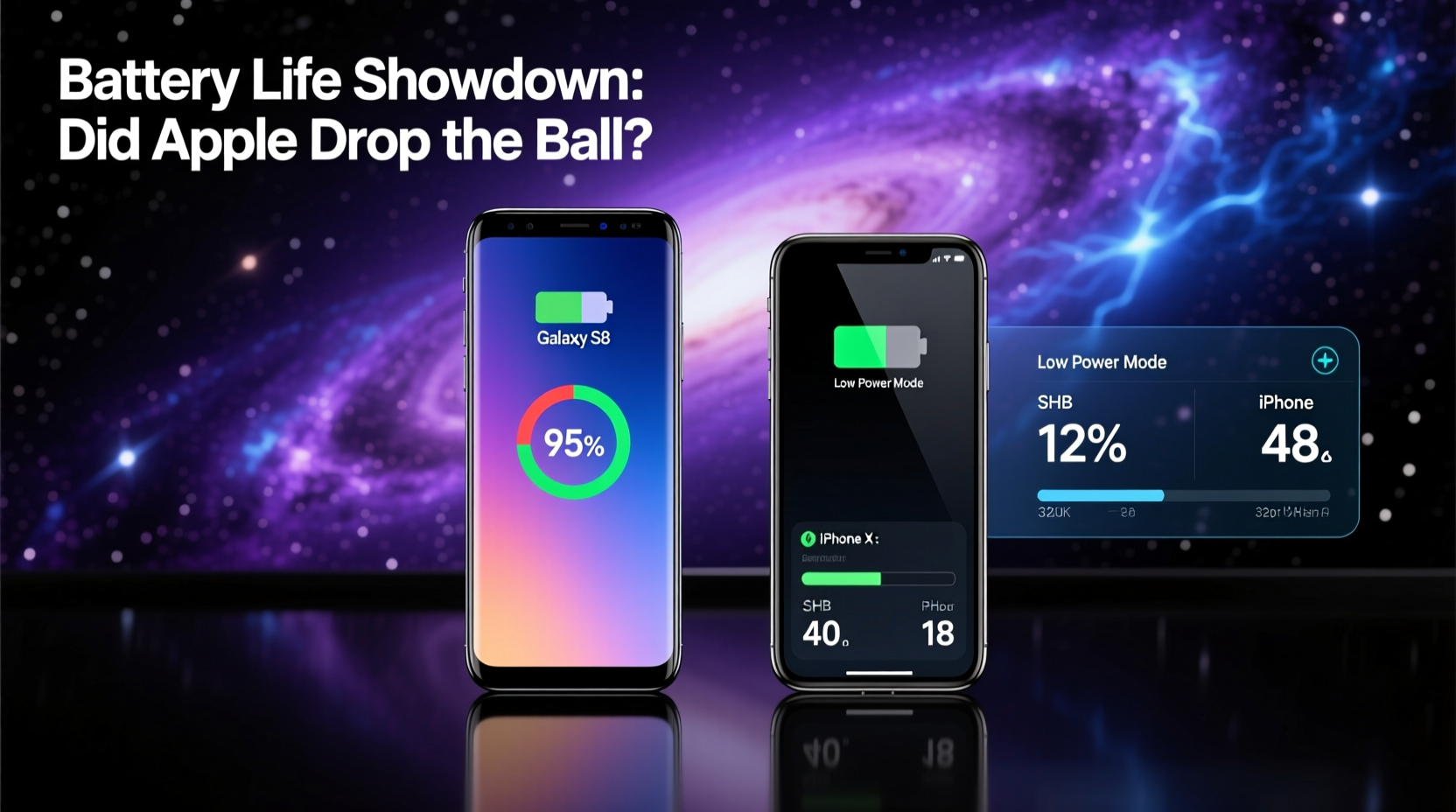 galaxy s8 vs iphone x battery did apple really drop the ball