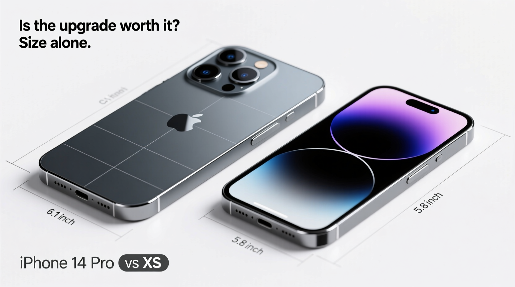 iphone 14 pro vs iphone xs is the upgrade worth it for the size difference alone