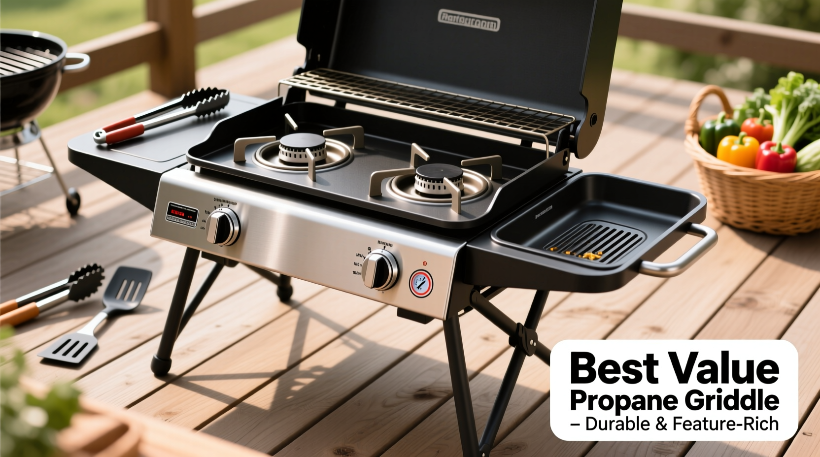 affordable and durable options for the best propane griddle with wide features