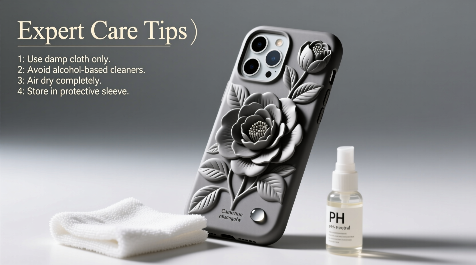 expert tips for deep cleaning and maintaining your textured camellia iphone case