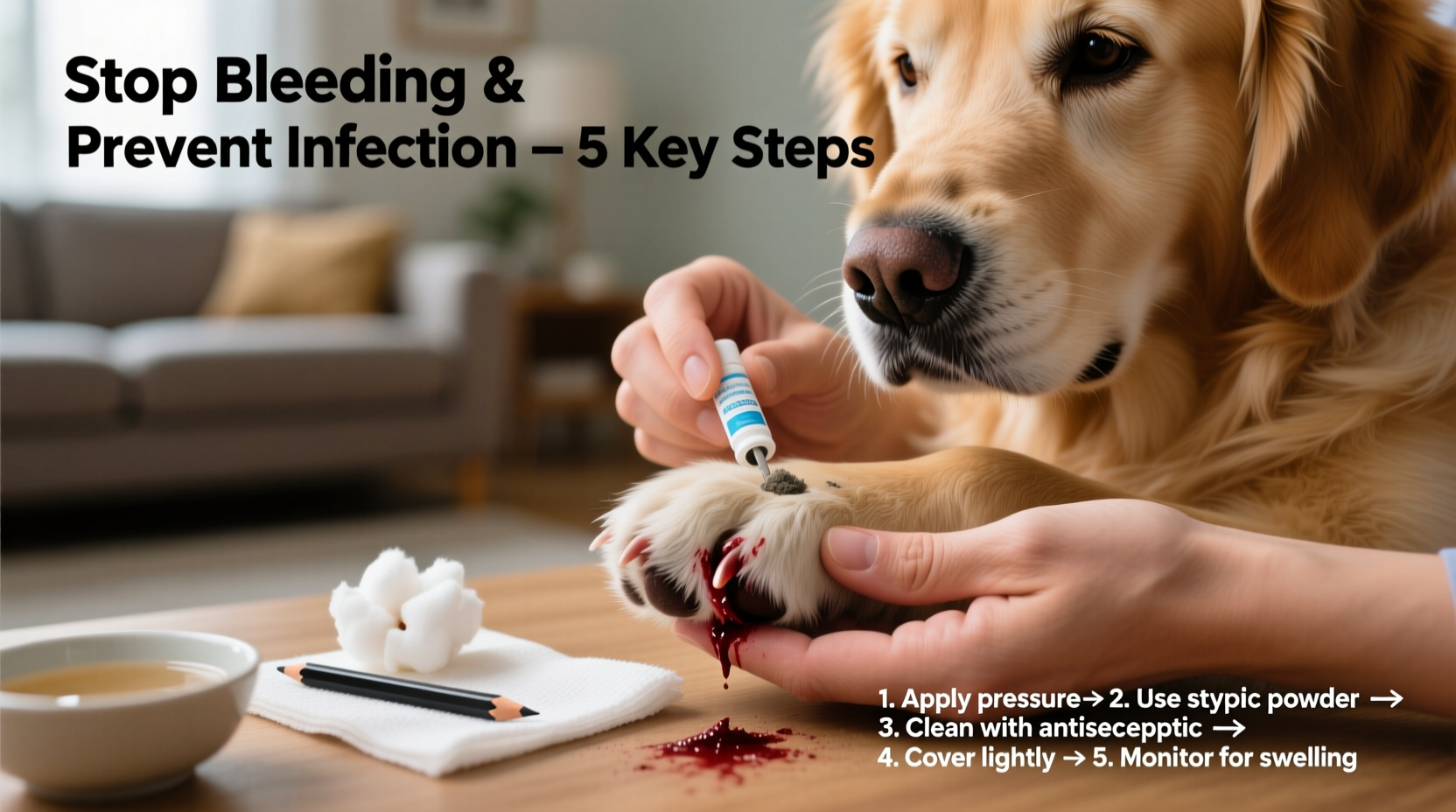 effective steps to quickly stop your dogs bleeding toenail and prevent infection