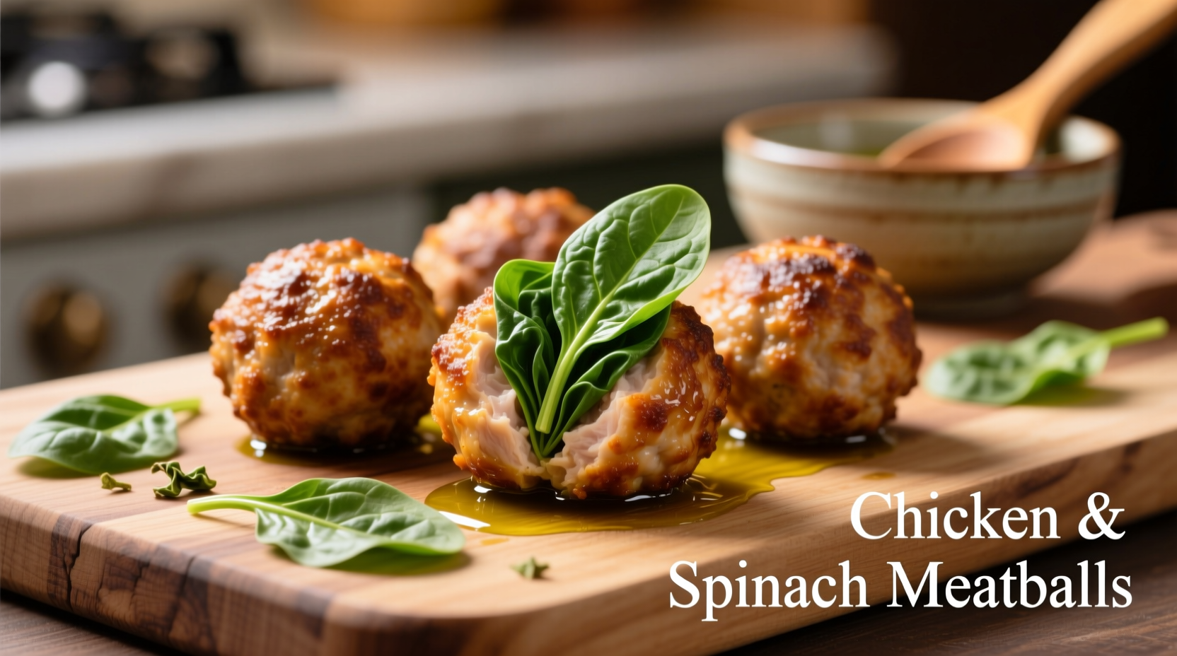 Perfect Chicken Meatballs with Spinach Recipe in 30 Minutes