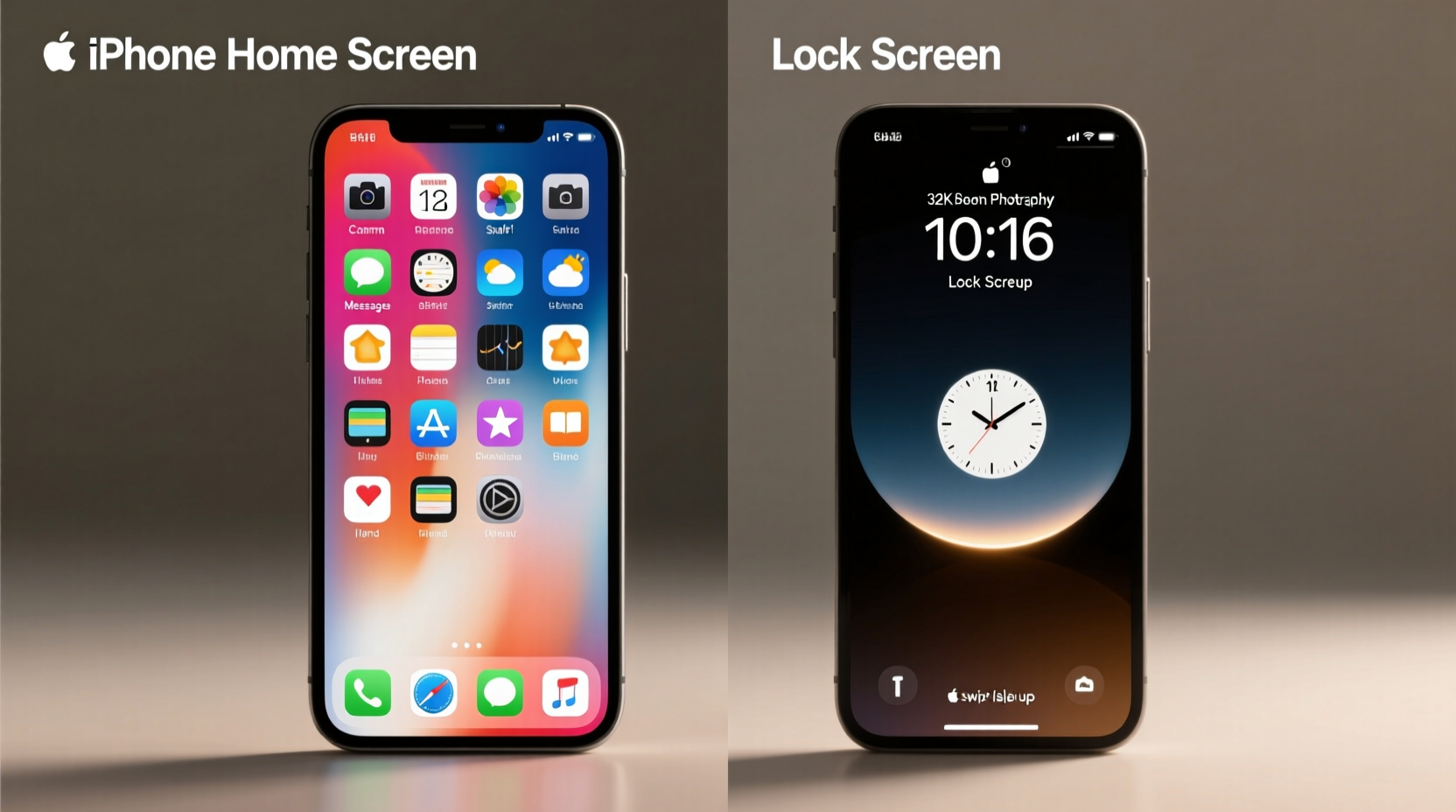 iphone home screen vs lock screen are they really that different