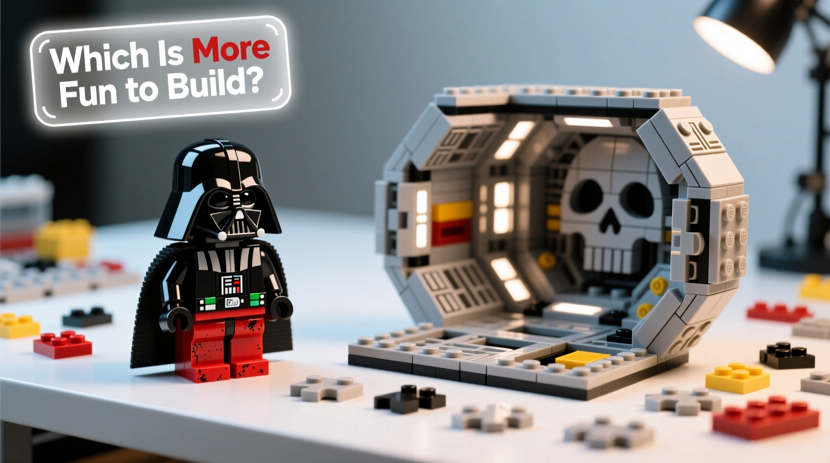 darth vader mini brick toy vs star wars puzzle which one is more fun to build