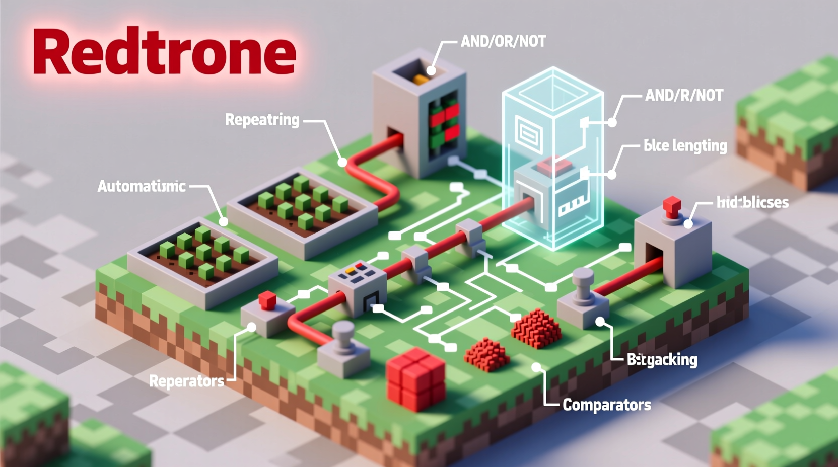 Minecraft redstone crafting recipes for complex mechanisms