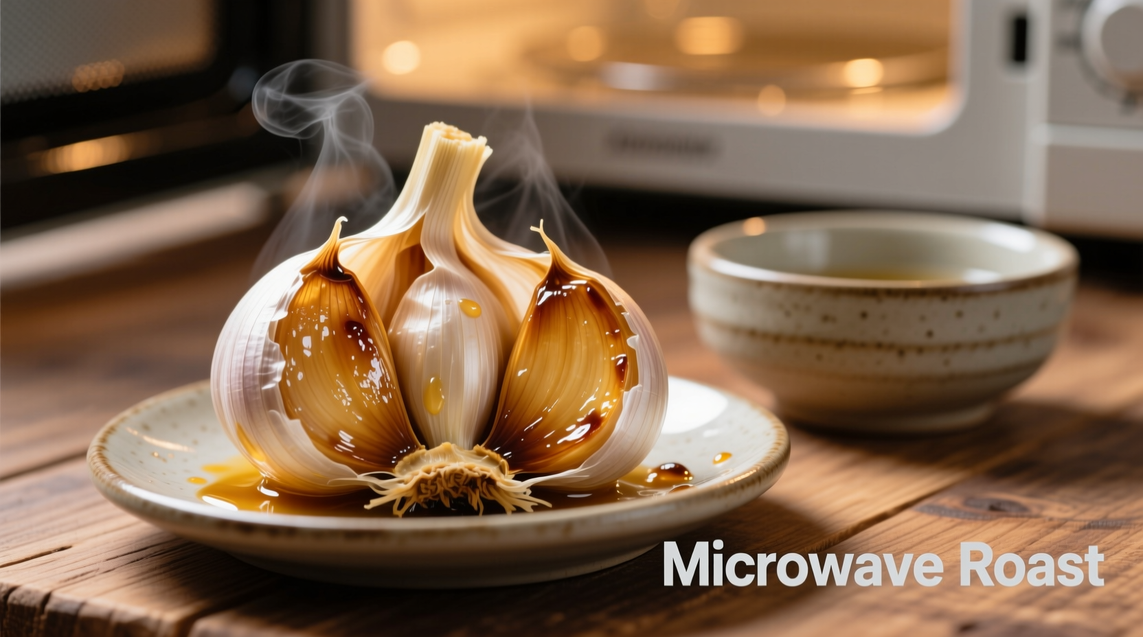 roasted garlic in the microwave