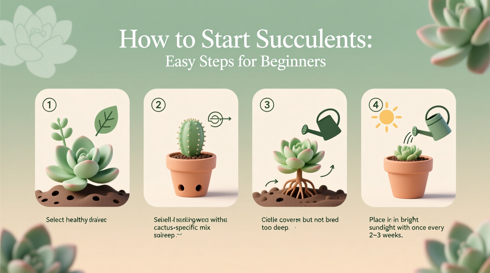 How to Start Succulents: Easy Steps for Beginners