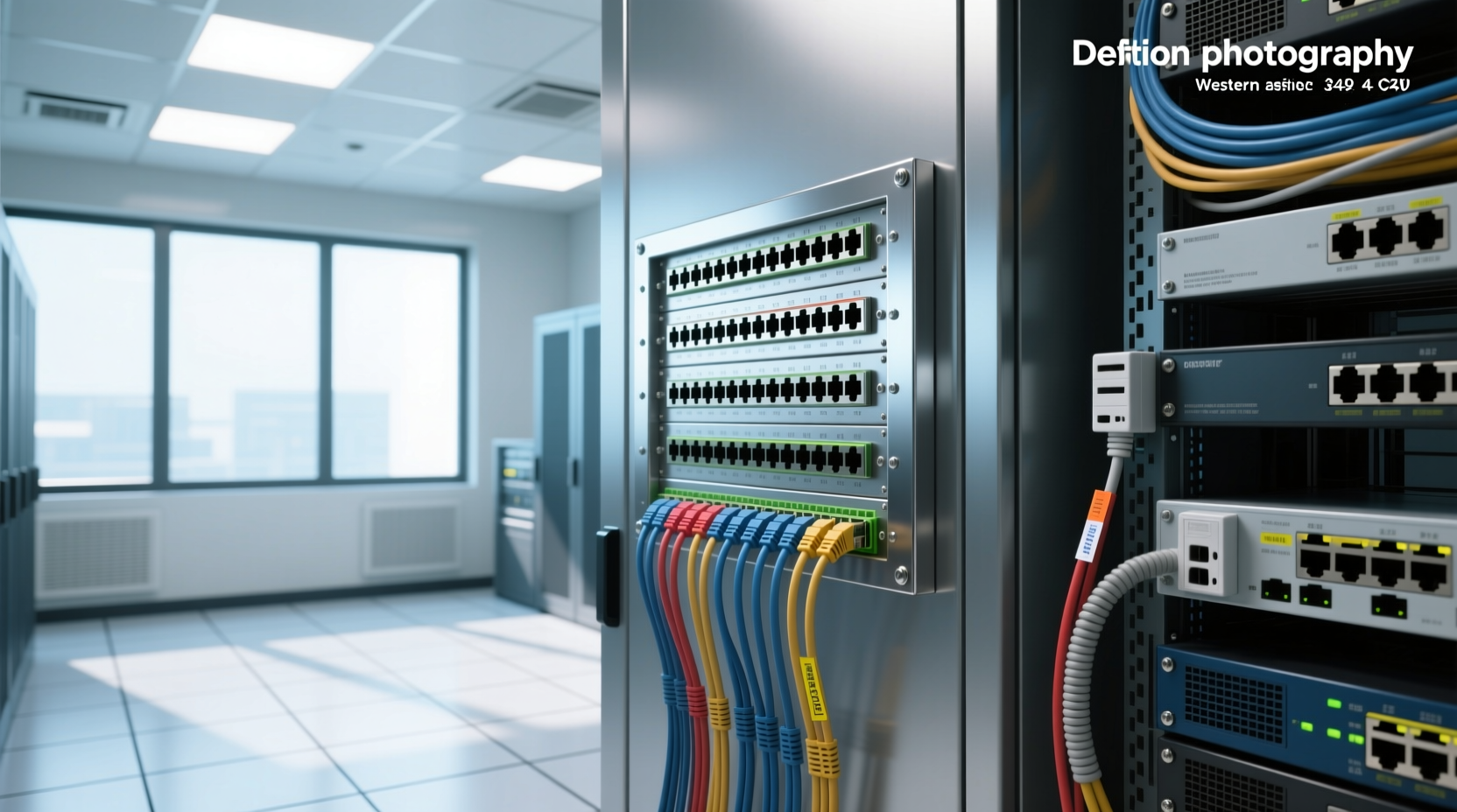 24 port din rail patch panel guide