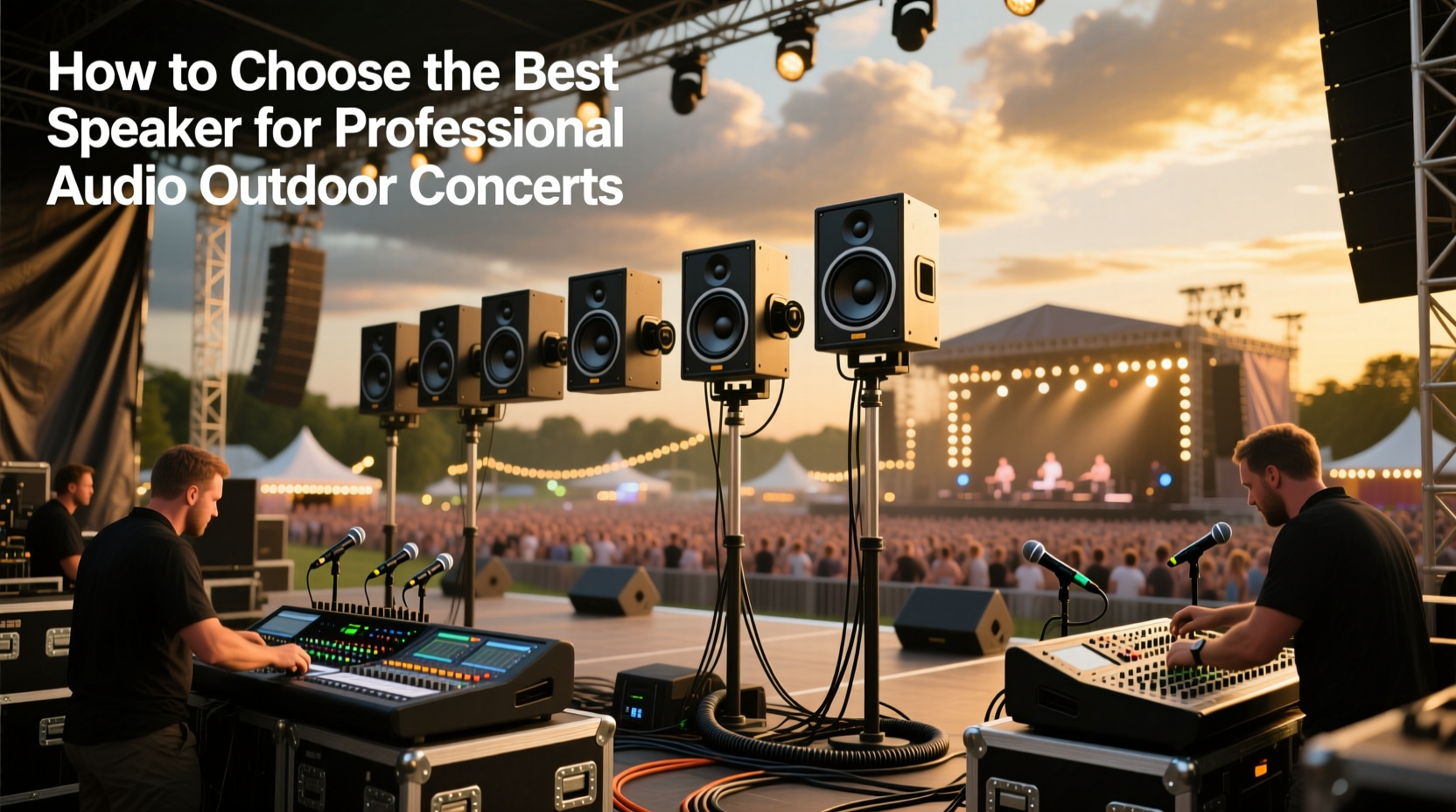 speaker professional audio outdoor concerts