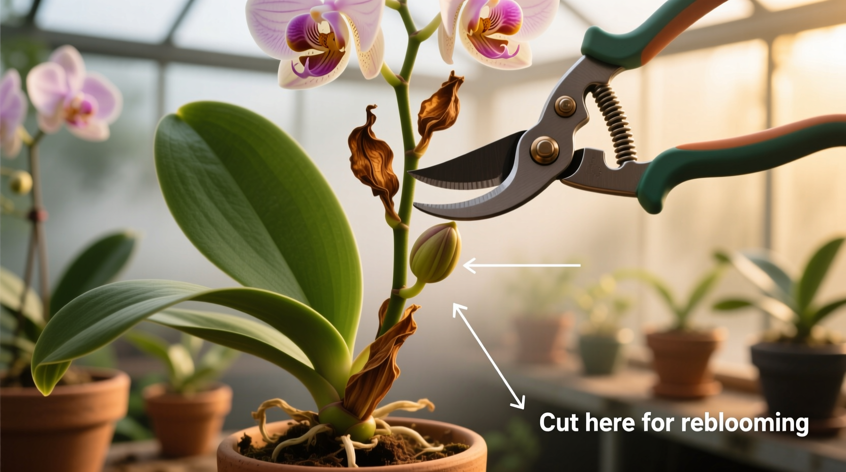 how to cut back a orchid