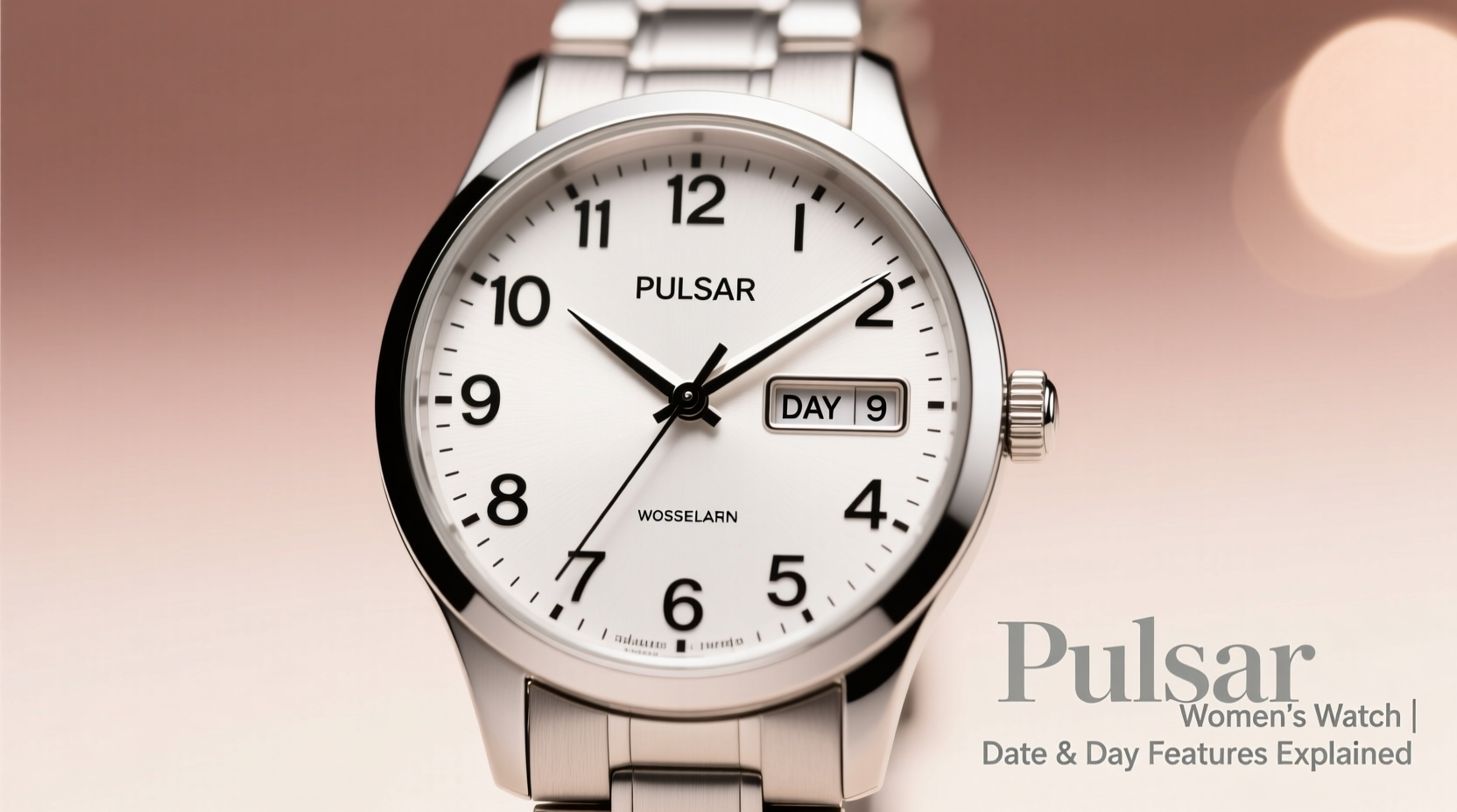 pulsar womens watcg with date and day