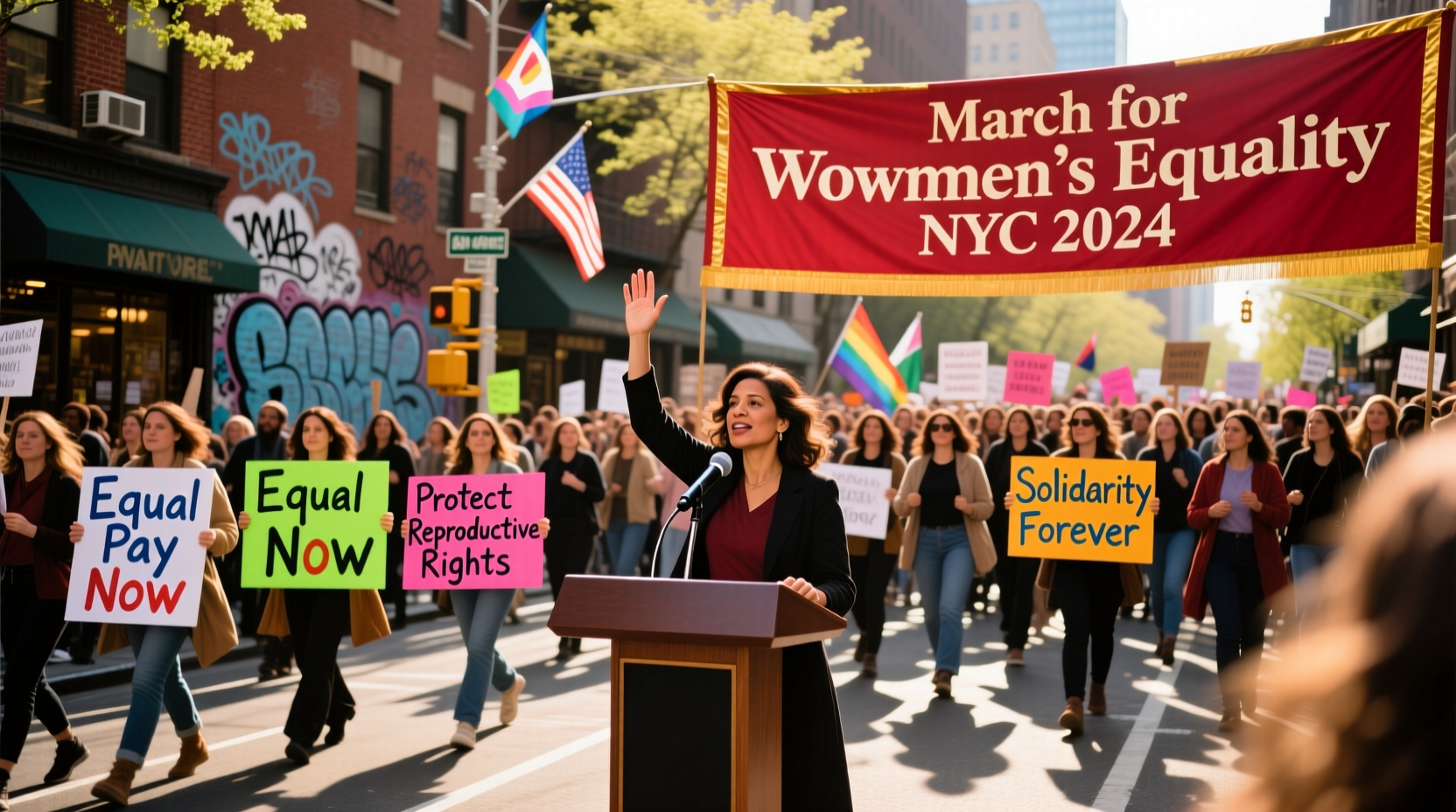 womens day march nyc