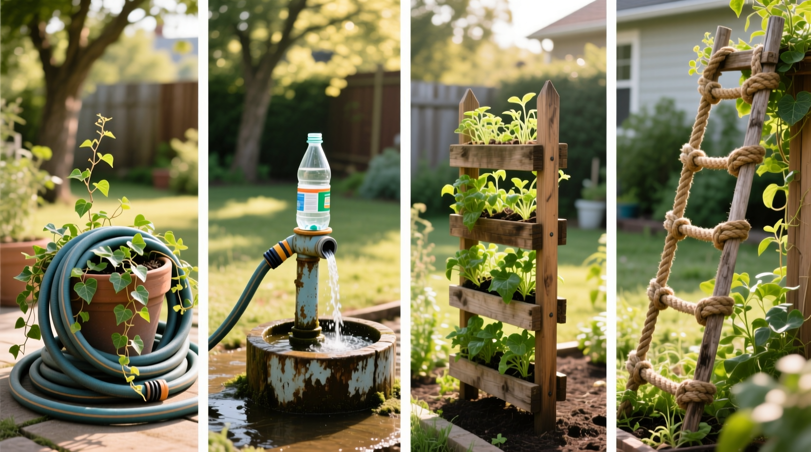 four clever ways to reuse an old garden hose