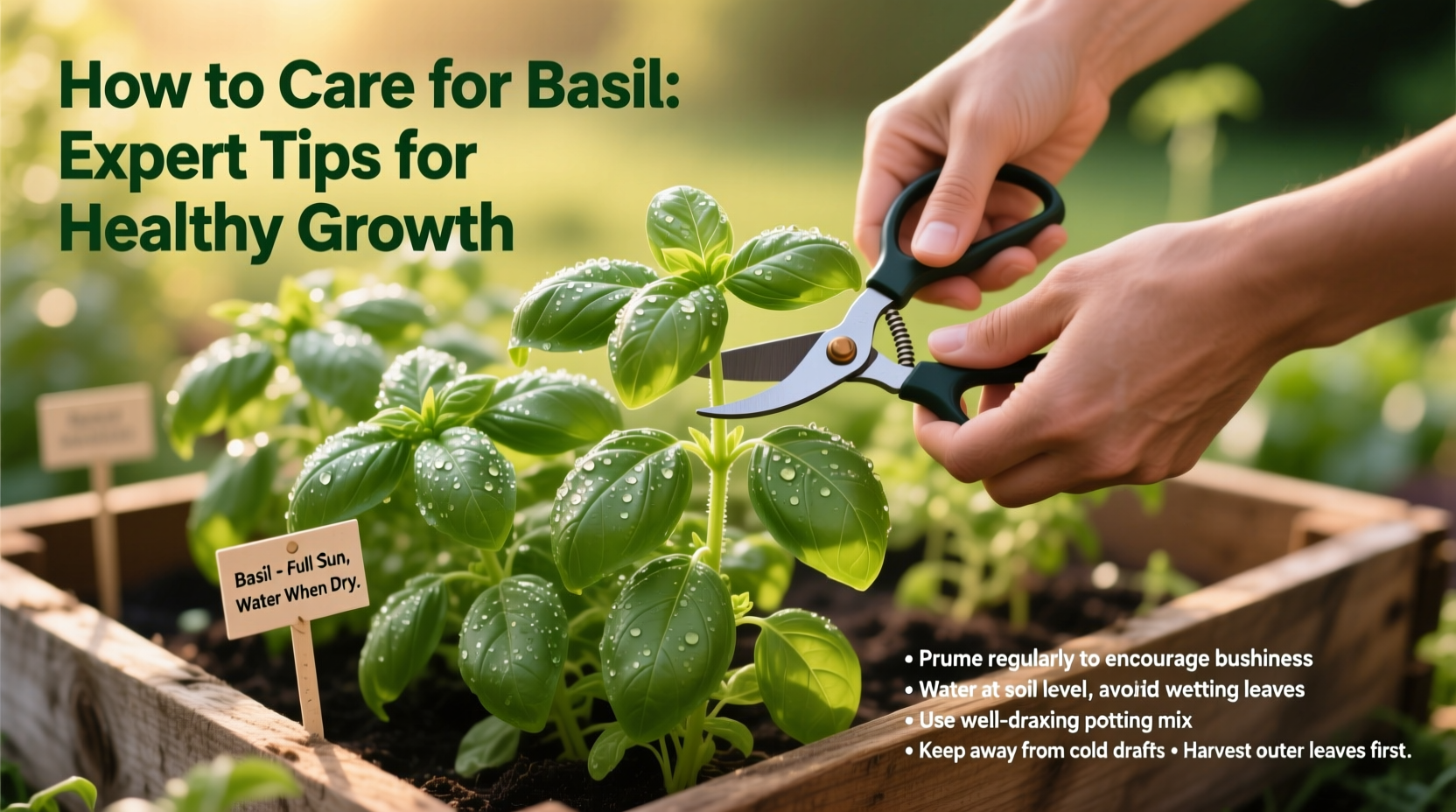 how to care for basil