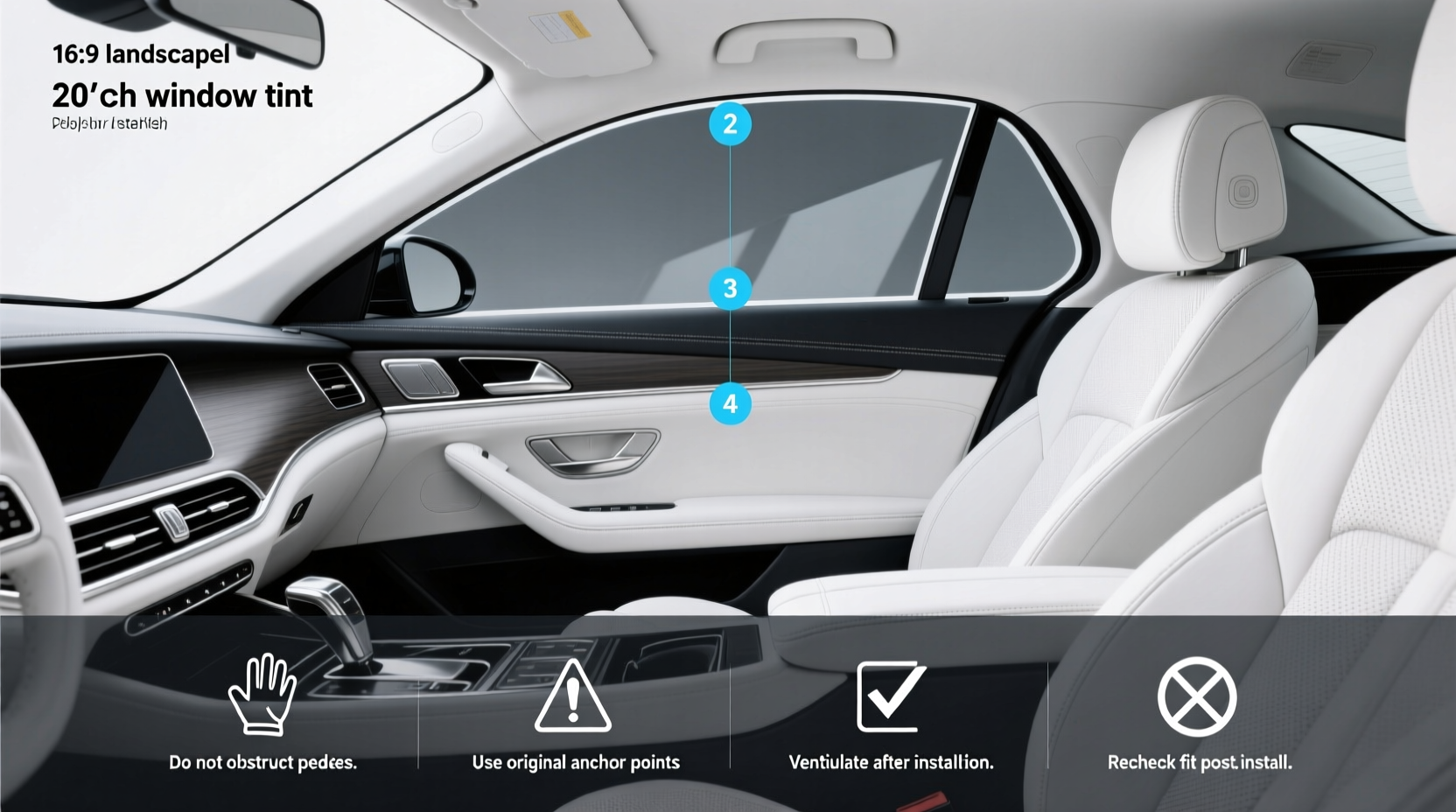 20 Window Tint on White Car Buying Guide