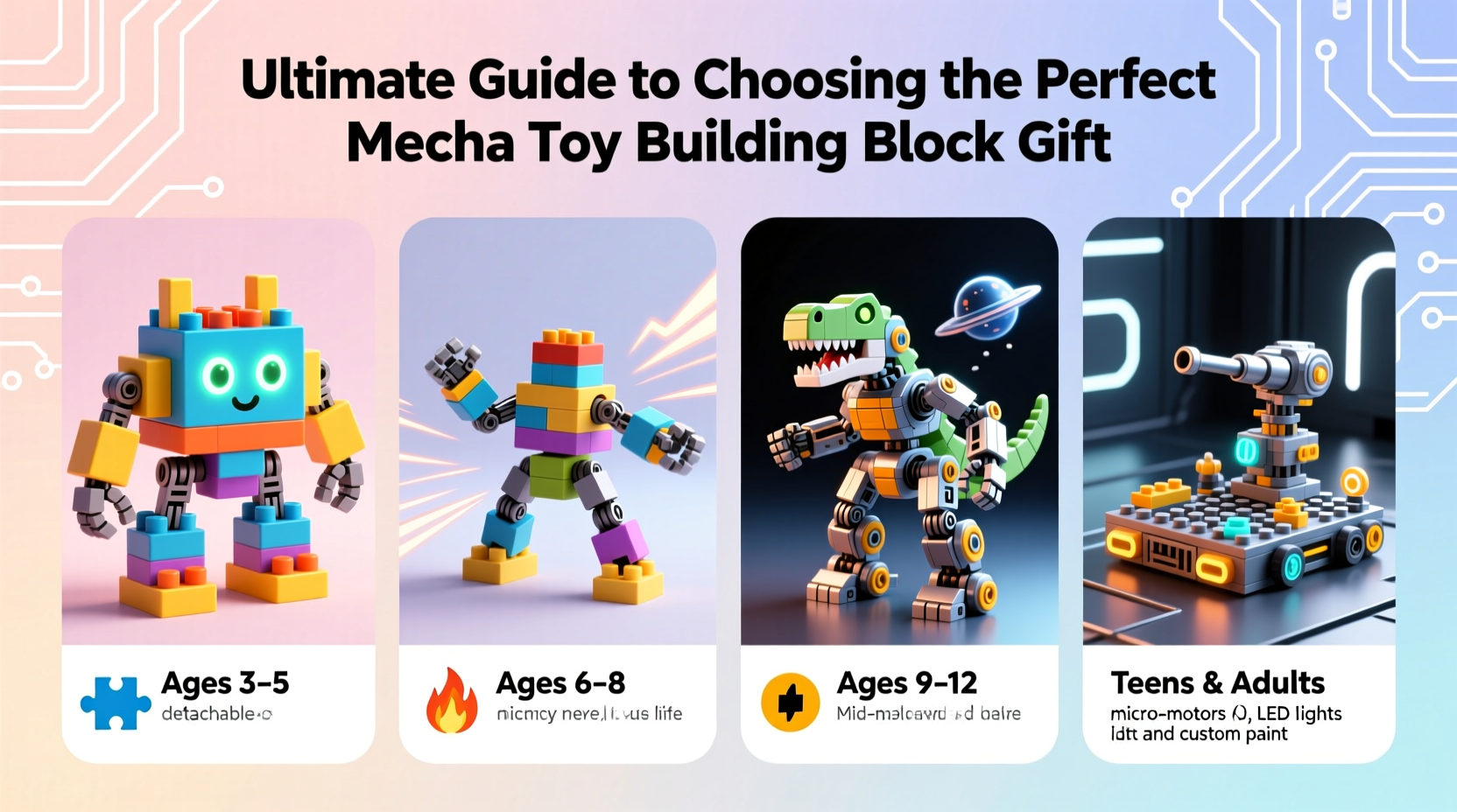 ultimate guide to choosing the perfect mecha toy building block gift for every age and skill level