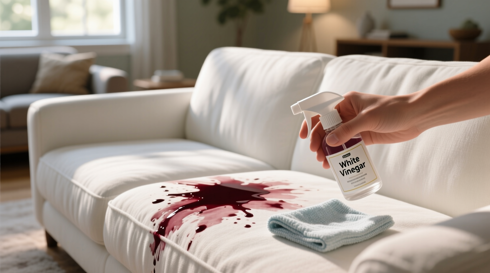 how to remove wine stains from couch