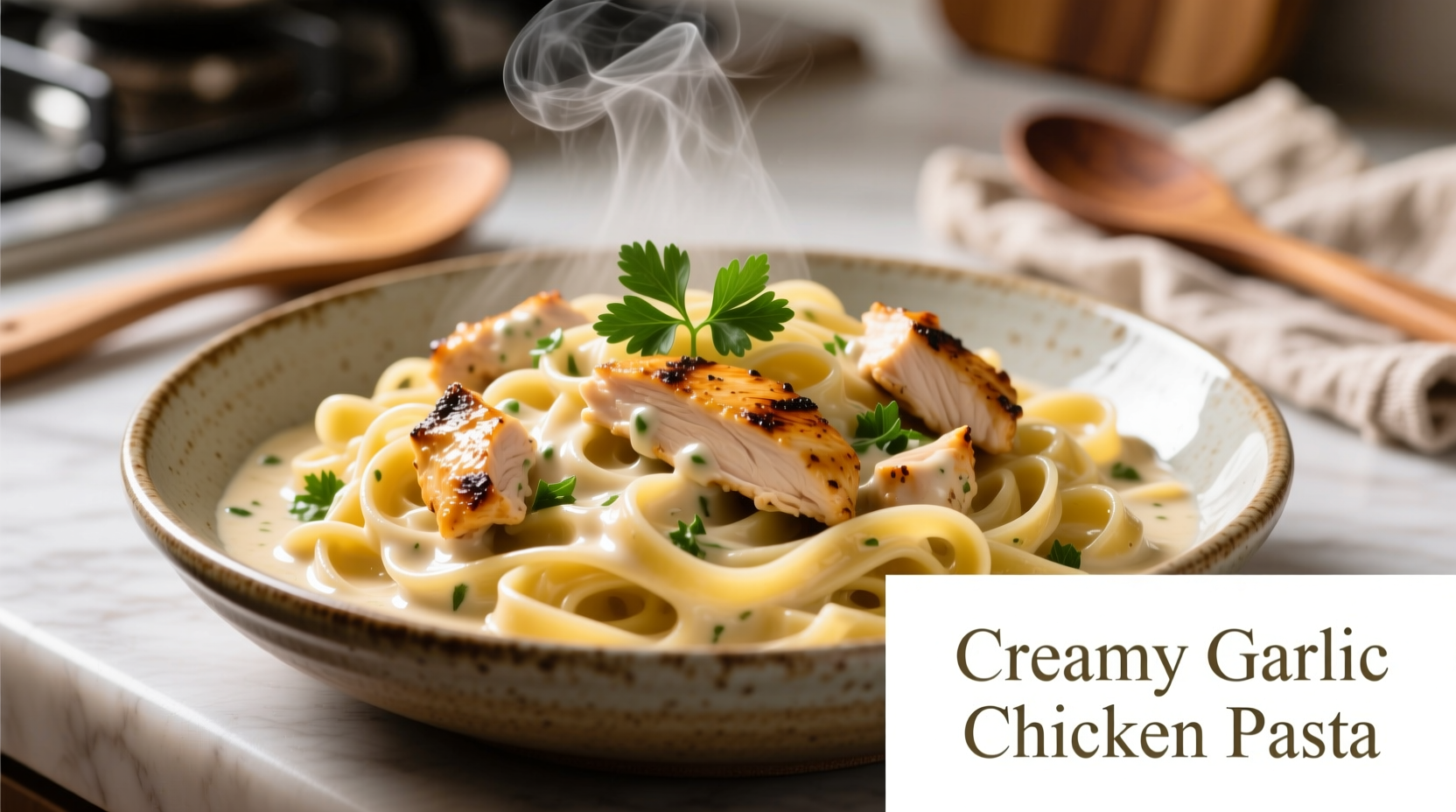Perfect Creamy Garlic Chicken Pasta Recipe in 30 Minutes