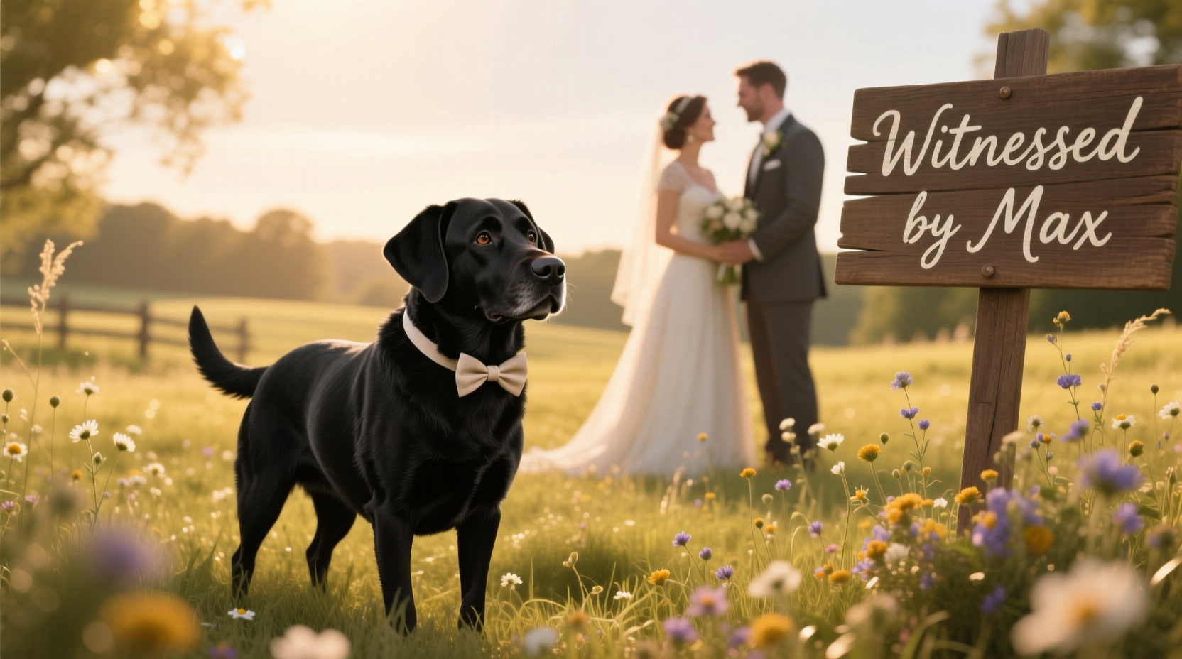 can a dog be a witness for a wedding