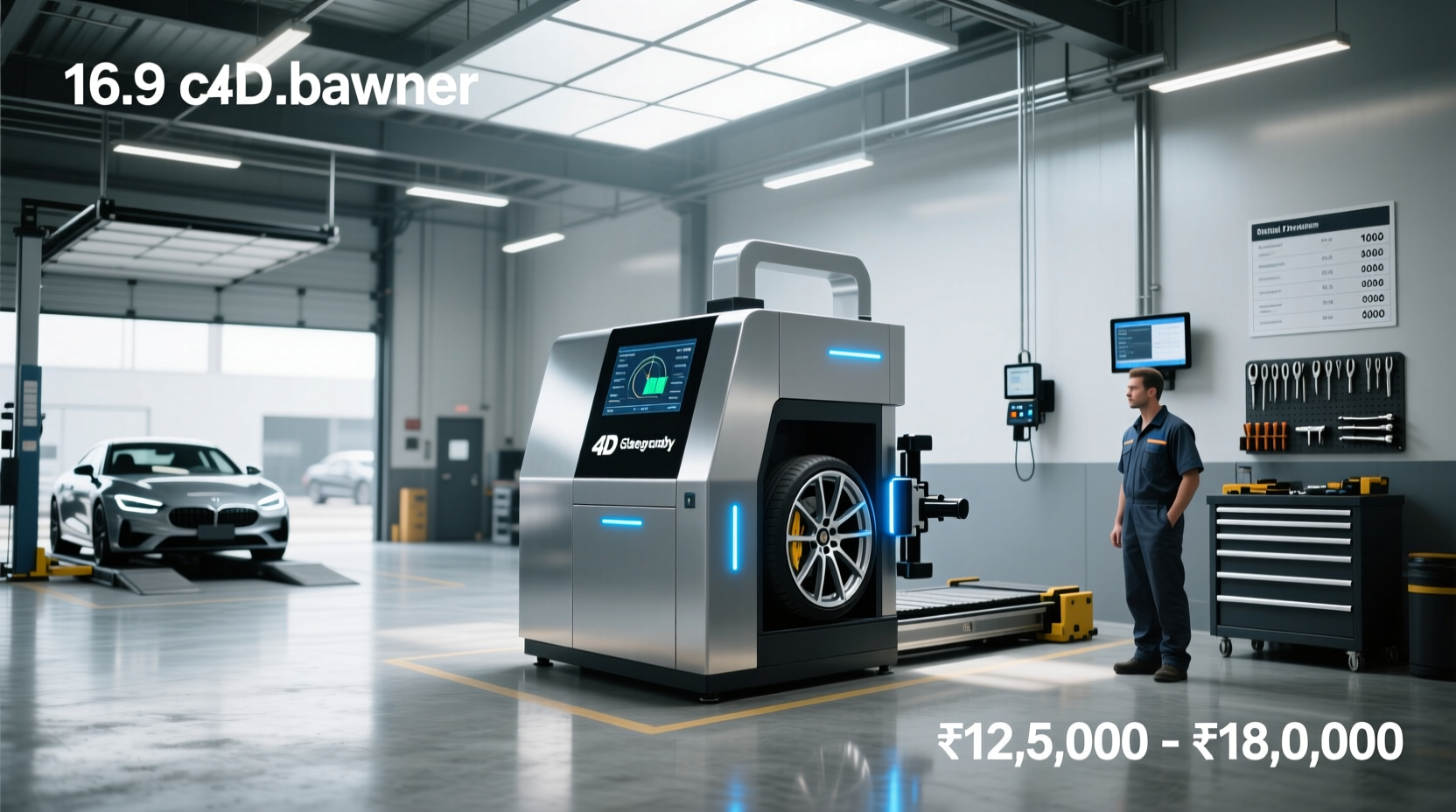 4d wheel alignment machine price in india