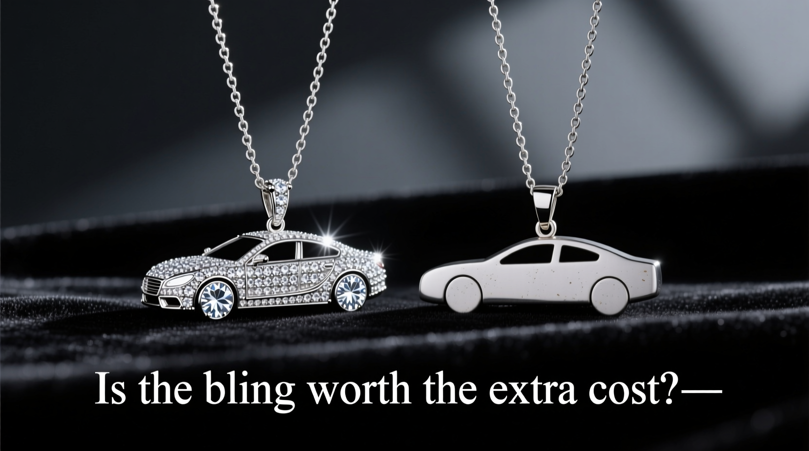diamond vs plain car pendant is the bling worth the extra cost
