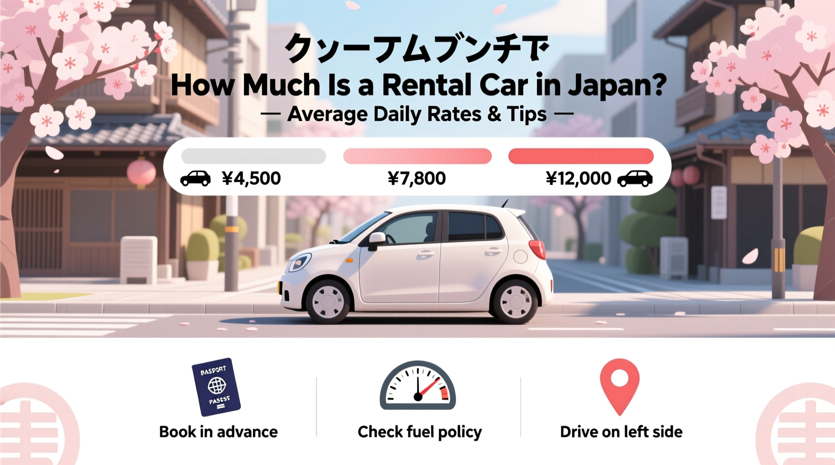 how much is a rental car in japan