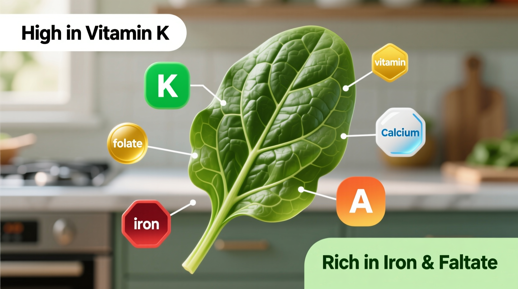 what is spinach high in