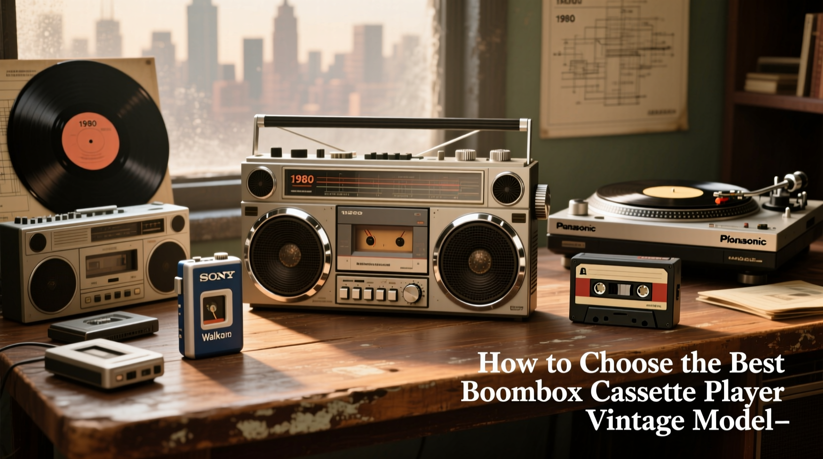 boombox cassette player vintage