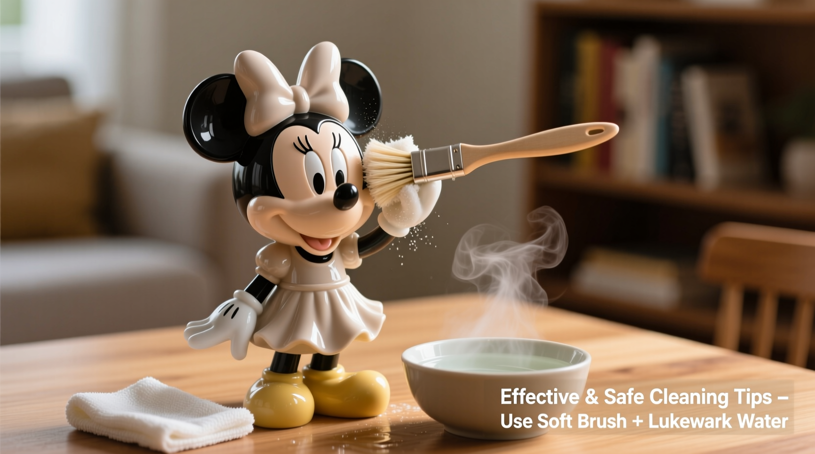 effective and safe methods to clean your resin minnie mouse statue at home