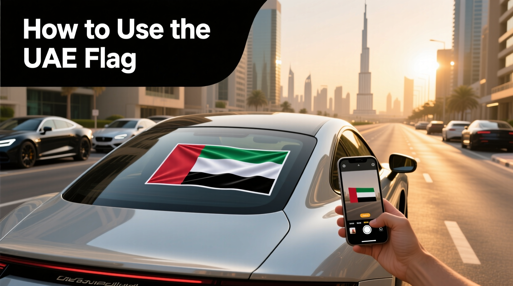How to choose car uae flag sticker,How to use the UAE flag?