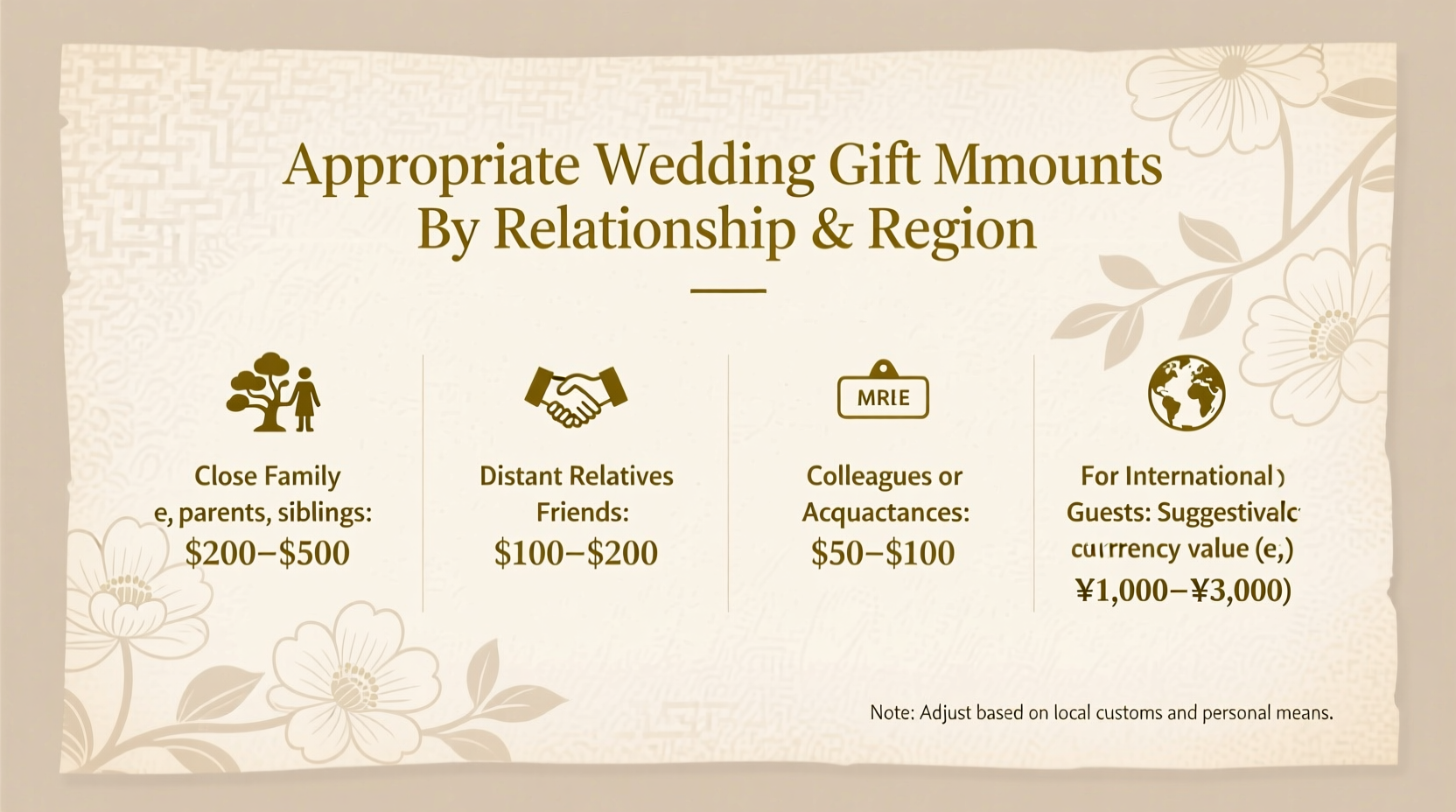 how much money for a wedding gift is appropriate