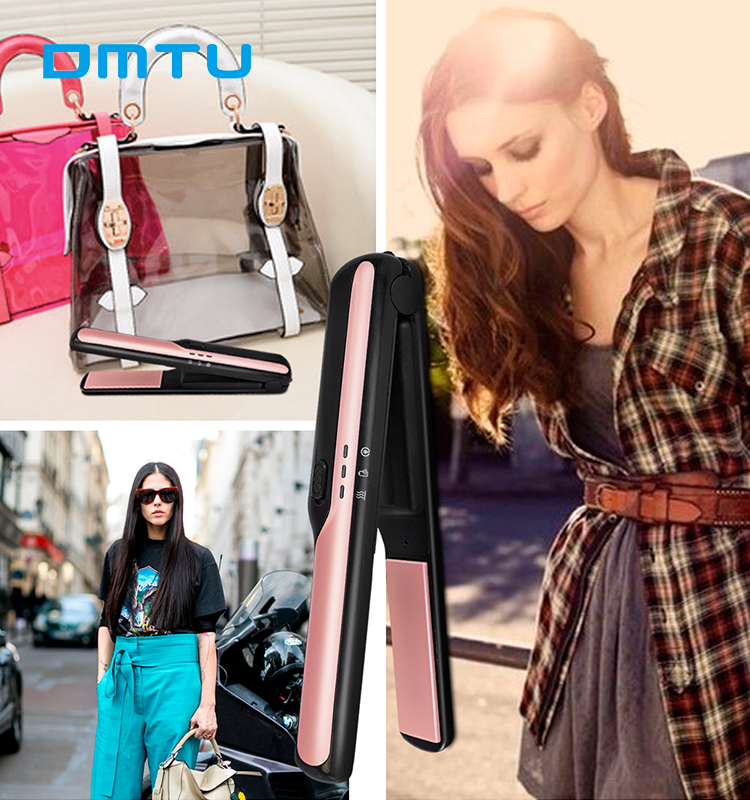 Compact Size Flat Iron Rechargeable Cordless Hair Straightener Wireless