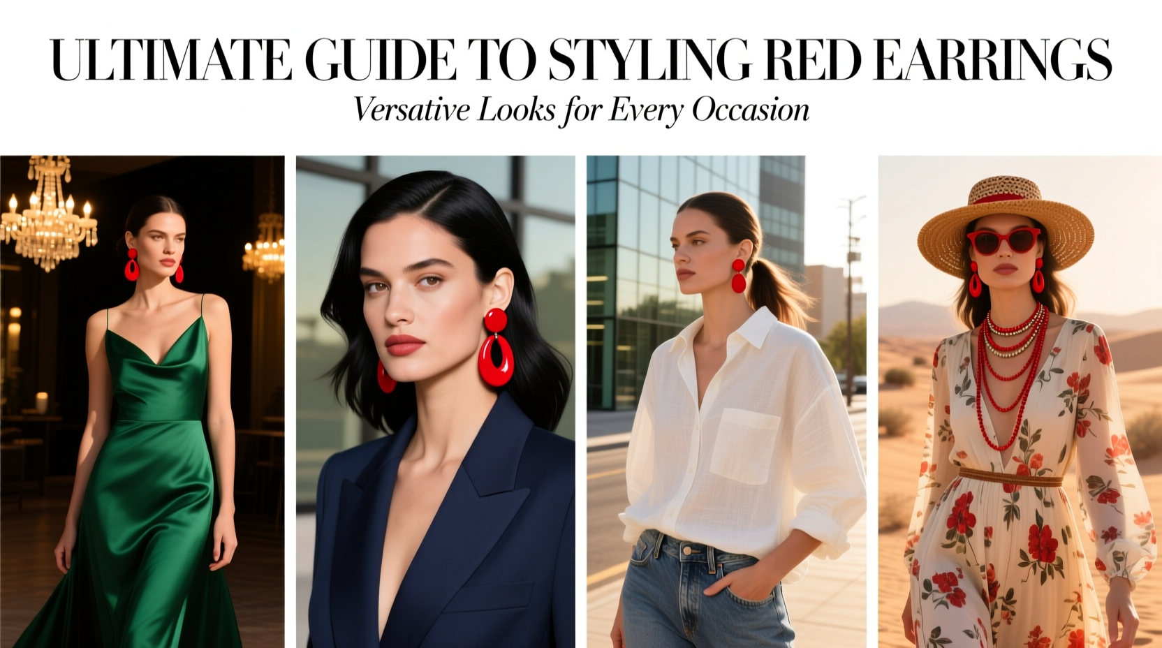 ultimate guide to styling red earrings versatile looks for every occasion