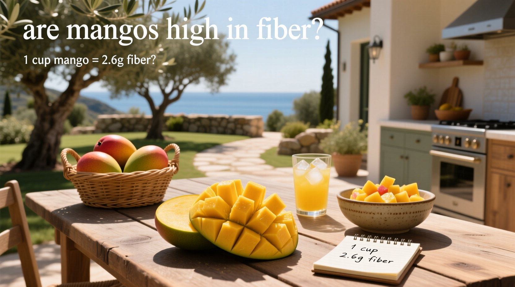 are mangoes high in fiber