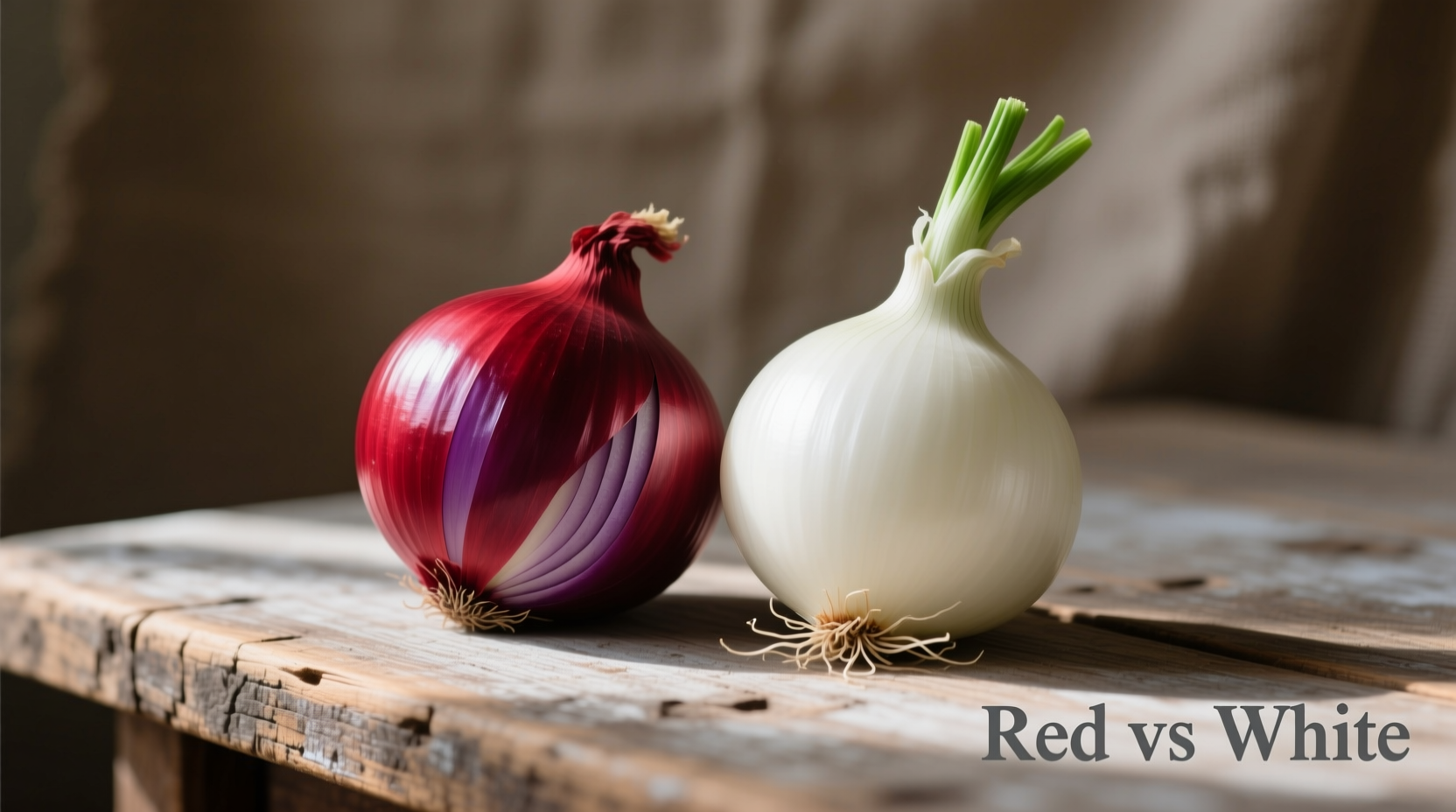 red vs white onion
