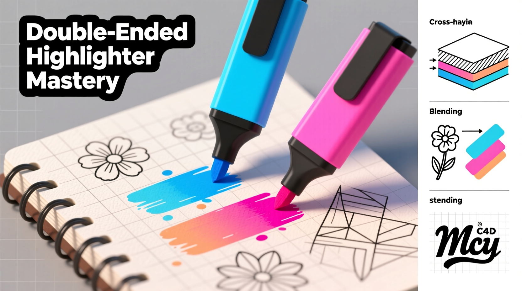 creative techniques for using double ended highlighters in art projects a practical guide